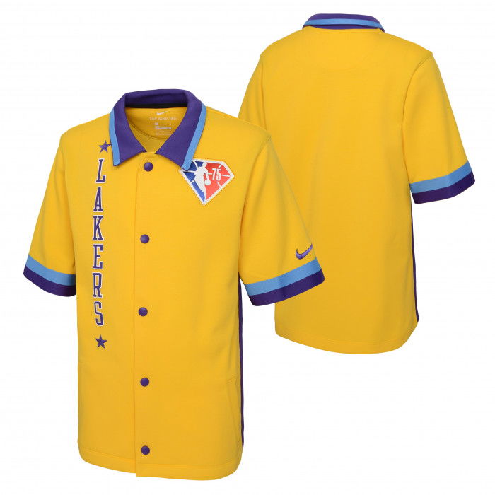 Los Angeles Lakers Nike Mixtape Edition Kids NBA Short Sleeve Showtime Jacket