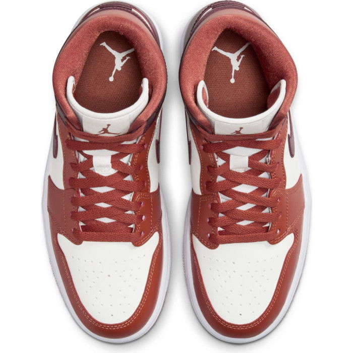 Air Jordan 1 Mid Donne Peach Night Maroon