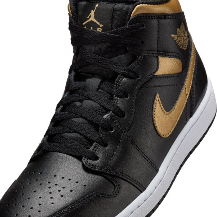 Air Jordan 1 Mid Black Gold