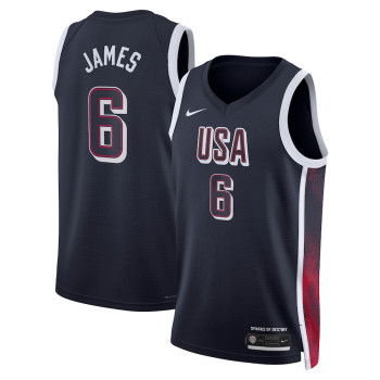 LeBron James Kinder Team USA Nike Road Jersey