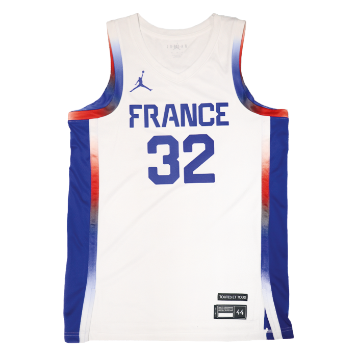Camiseta oficial limitada de local del equipo de Francia de Victor Wembanyama Jordan
