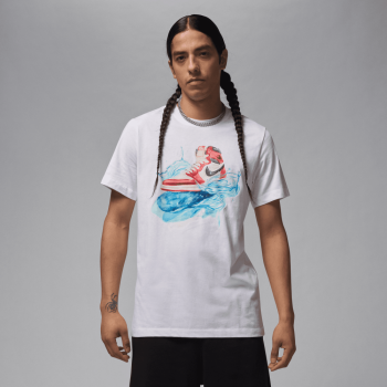 Jordan Flight Essentials Aj1 λευκό/μαύρο T-shirt