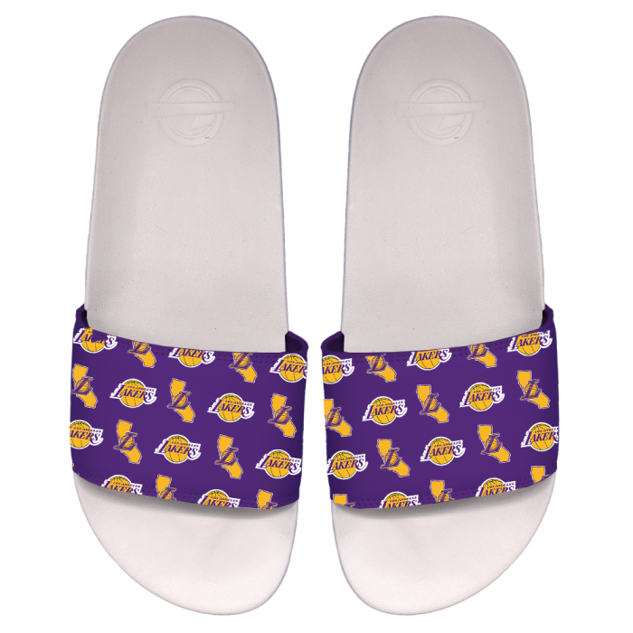 Steppschuhe ISLIDE NBA Los Angeles Lakers Pattern White Motto