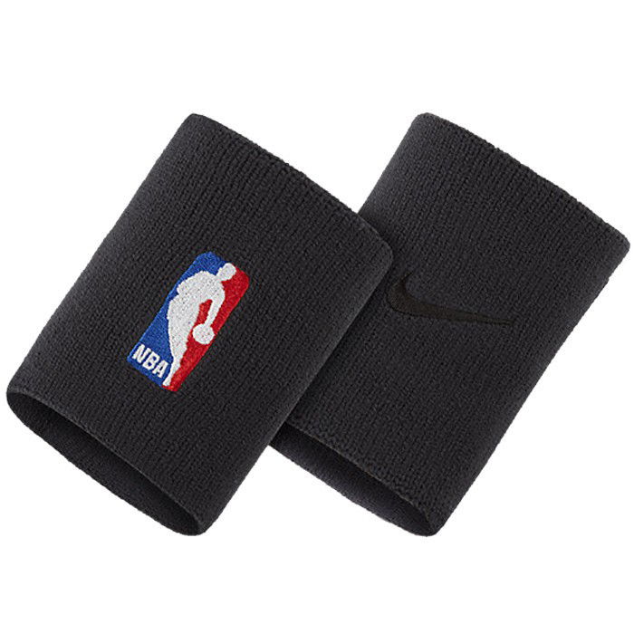 Gąbkowe opaski na rękę Nike NBA czarne