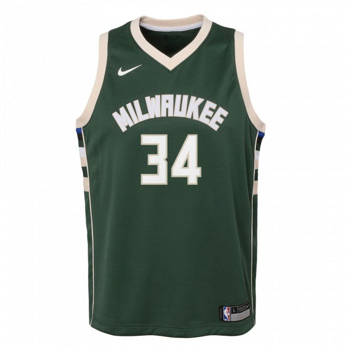 NBA Kindertrikot Giannis Antetokounmpo Milwaukee Bucks Swingman Nike Icon Edition